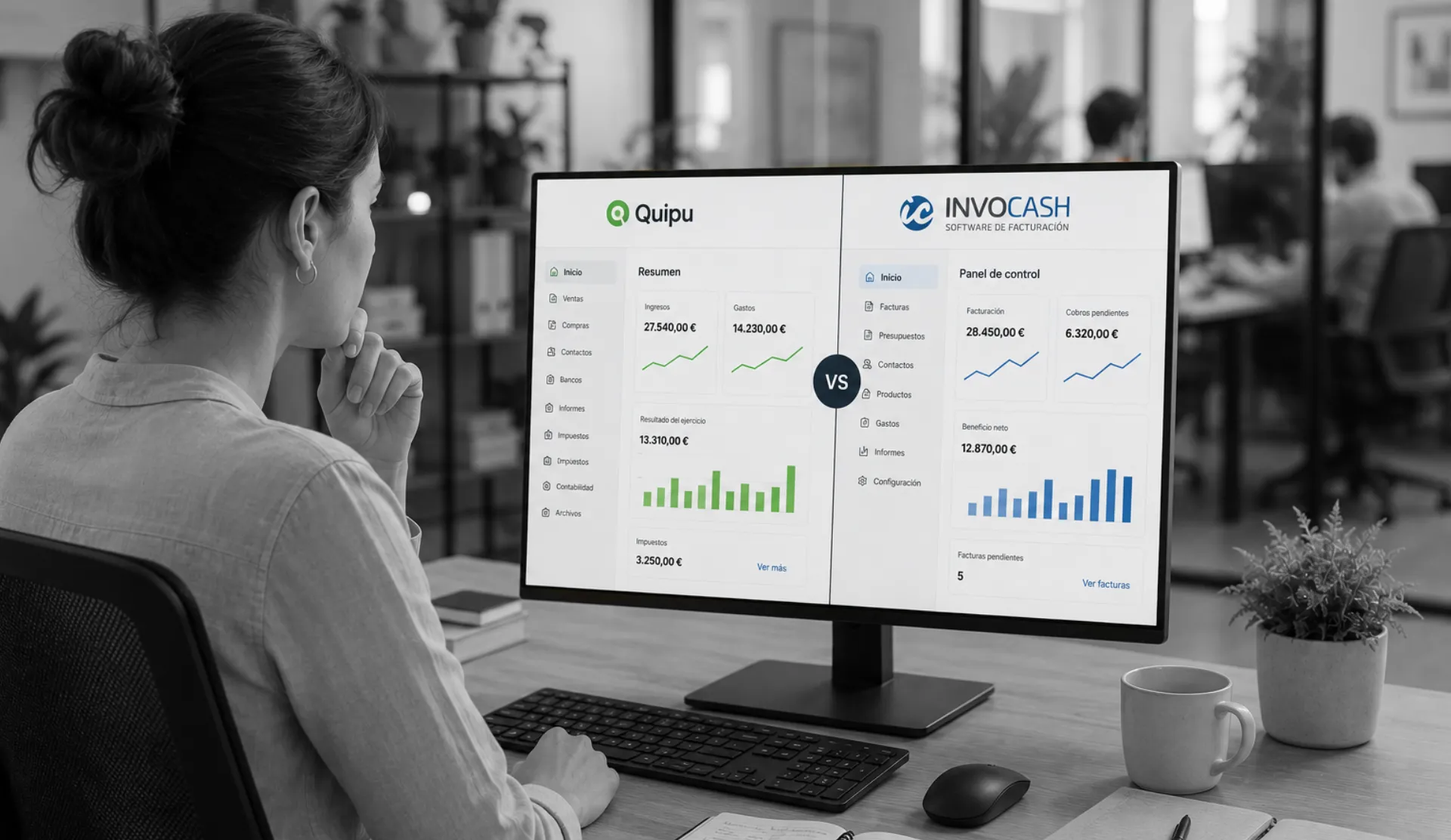 Invocash vs Quipu: comparativa completa de software de facturación y contabilidad para autónomos y pymes 2027